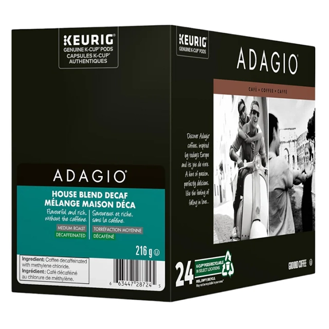Adagio House Blend - Decaf - box of 24