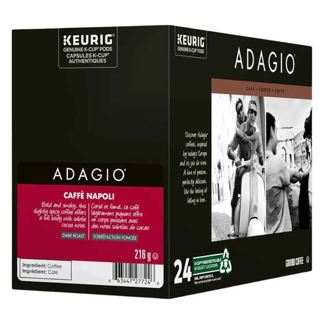 Adagio Caffe Napoli - dark roast - box of 24