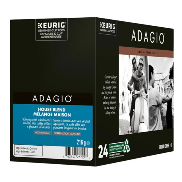 Adagio House Blend - Medium - box of 24