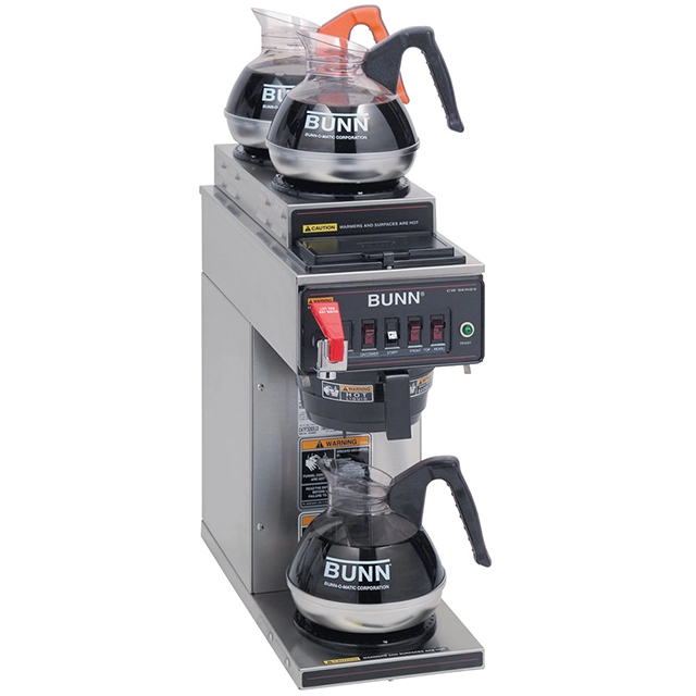 BUNN coffee machine, 12 cups with two warmers