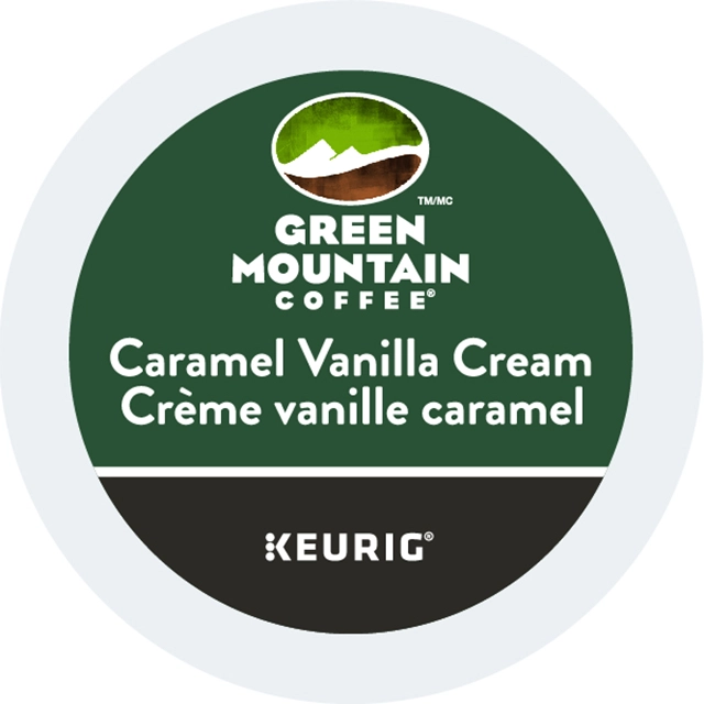 Green Mountain Caramel Vanilla Cream Keurig K-Cup 24 lid