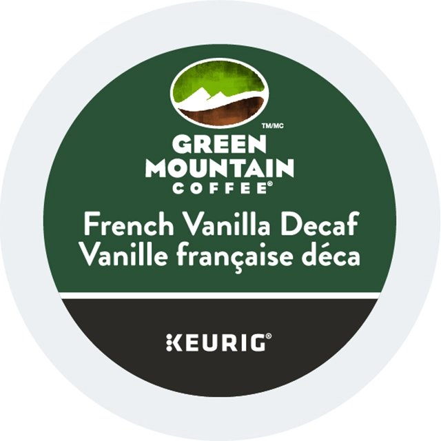 Green Mountain French Vanilla Decaf Keurig K-Cup 24 lid