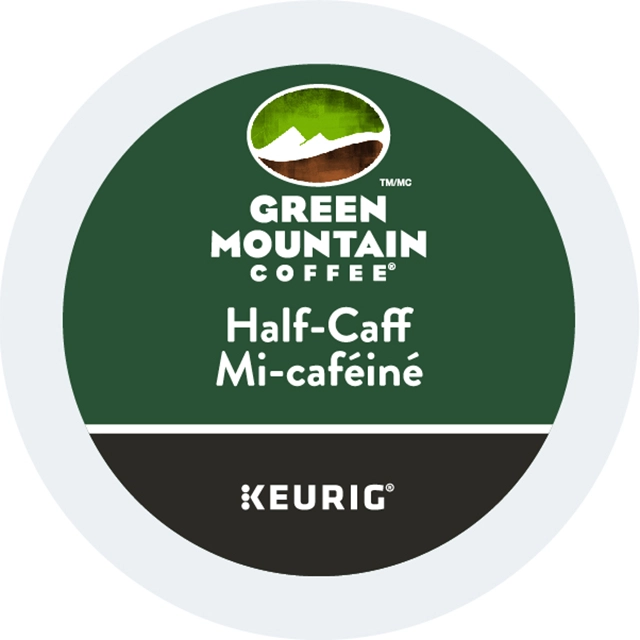 Green Mountain Half Caff Keurig K-Cup 24 lid