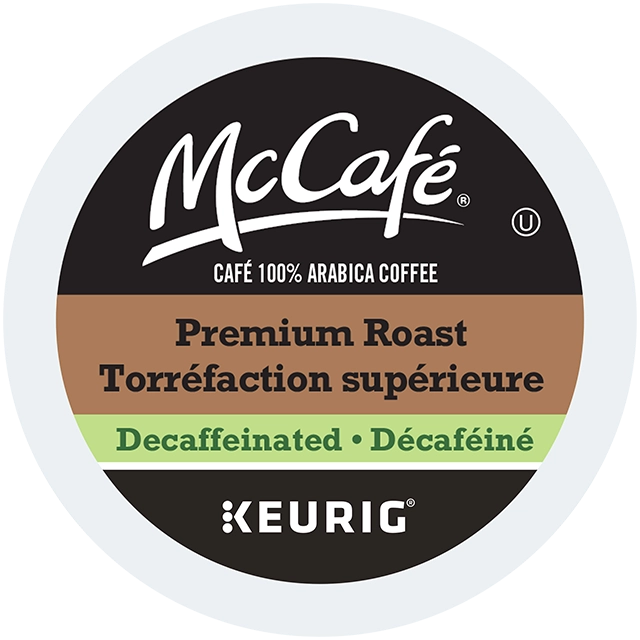 McCafe Decaf Keurig K-Cup 24 lid