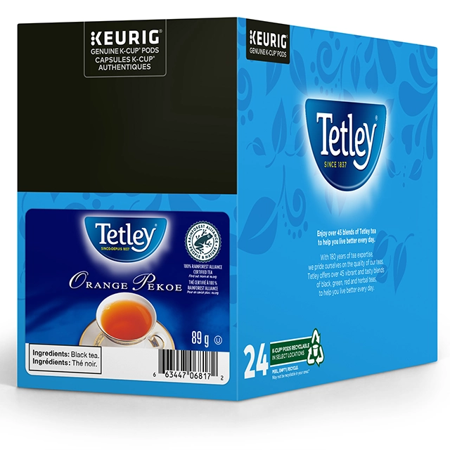 Tetley Orange Pekoe Keurig K-Cup 24 box