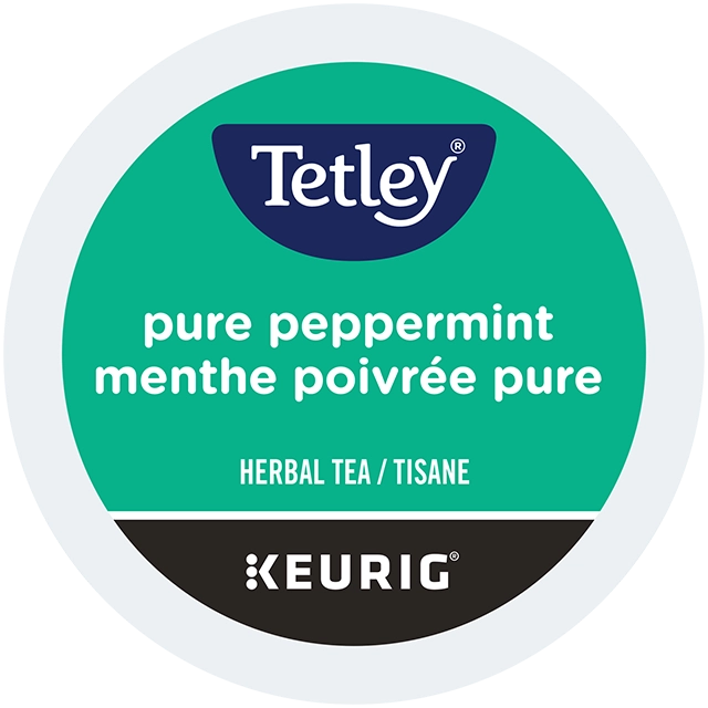 Tetley Pure Peppermint Tea Keurig K-Cup 24 lid