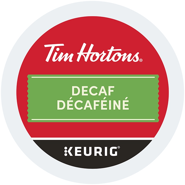 Tim Hortons Decaf Keurig K-Cup 24 lid