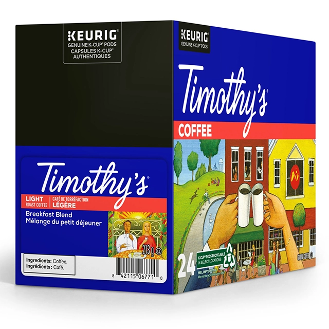 Timothy’s Breakfast Blend box