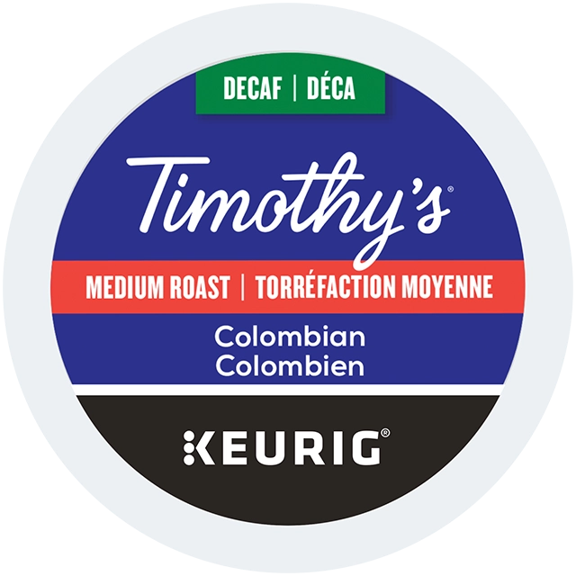 Timothy’s Colombian Decaf lid