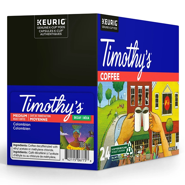 Timothy’s Colombian Decaf box