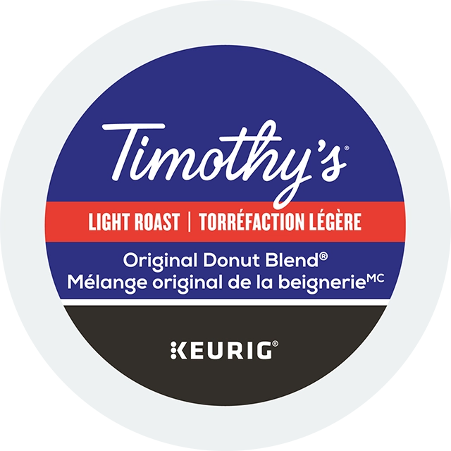Timothy’s Original Donut Blend lid