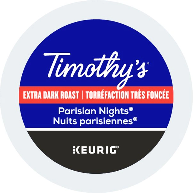 Timothy’s Parisian Nights Keurig K-Cup 24 lid